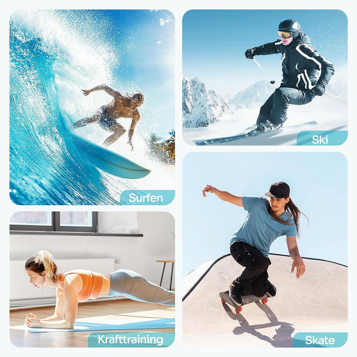 Sportneer Balance Board Erwachsene, 7-in-1 Surfin Balanceboards Holz | Wackelbrett Gleichgewichtstra