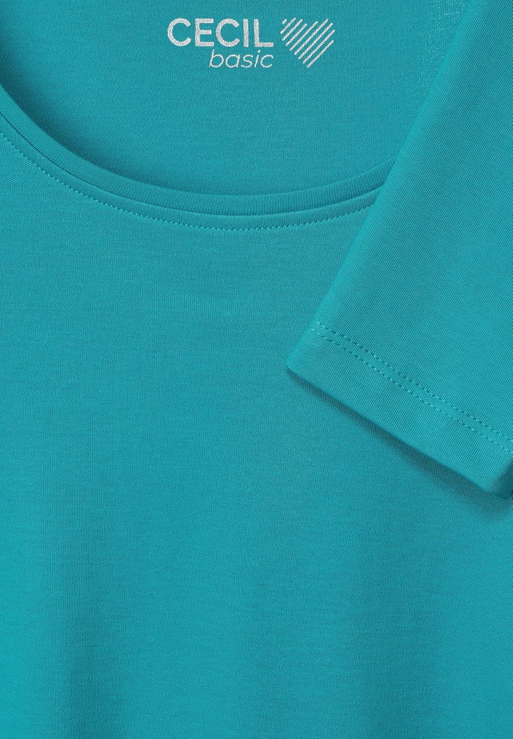 Cecil Damen Style Pia Langarmshirt S Frosted Aqua Blue, S Frosted Aqua Blue