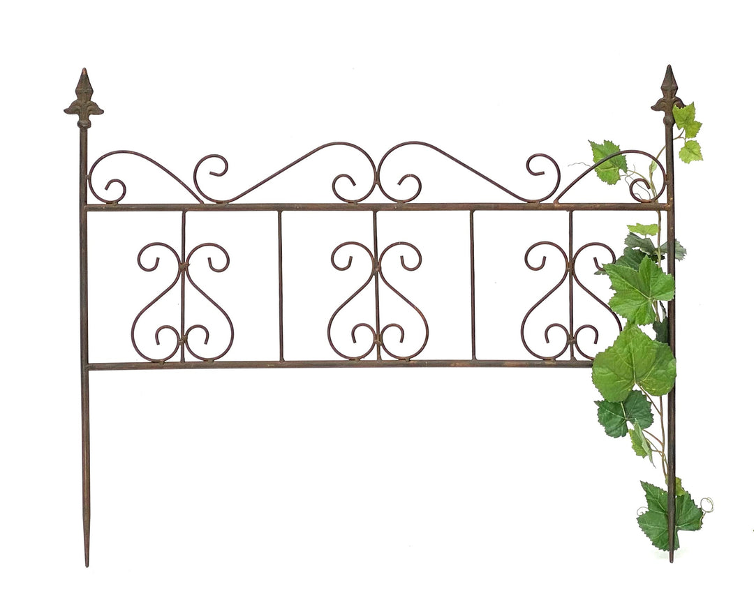 DanDiBo Rankhilfe Metall Blumengitter 60 cm Freistehend Rankgitter 96016 Steckzaun Kletterhilfe Stab