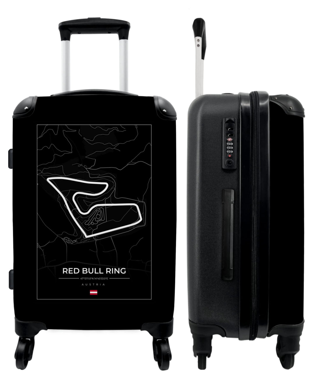 Koffer gross Trolley Rollkoffer Reisekoffer mit 4 Rollen Fotokoffer - Motorsport - Red Bull Ring - R