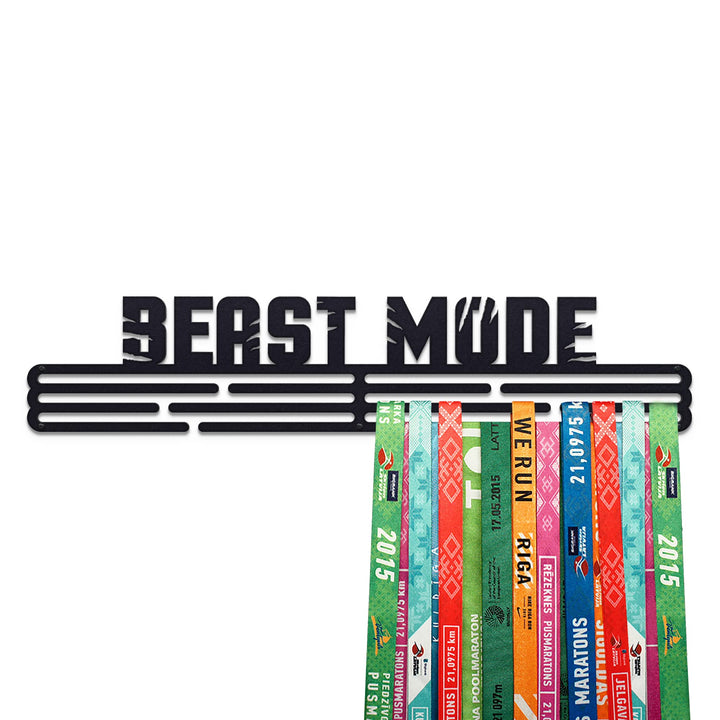 Beast Mode Medaillenhalter Stahl | Medaillen Aufhänger | Medal Hanger Holder Display Rack XL - Schwa