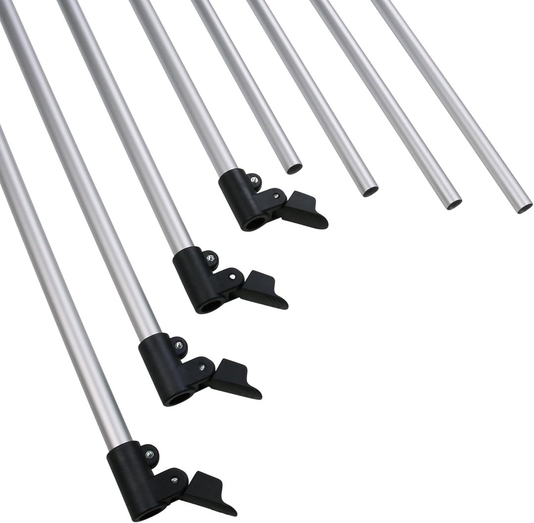 your GEAR Pole Set Windbreak - Aluminum Stangen für Sicht- und Windschutz, teleskopierbar, 100-180 c