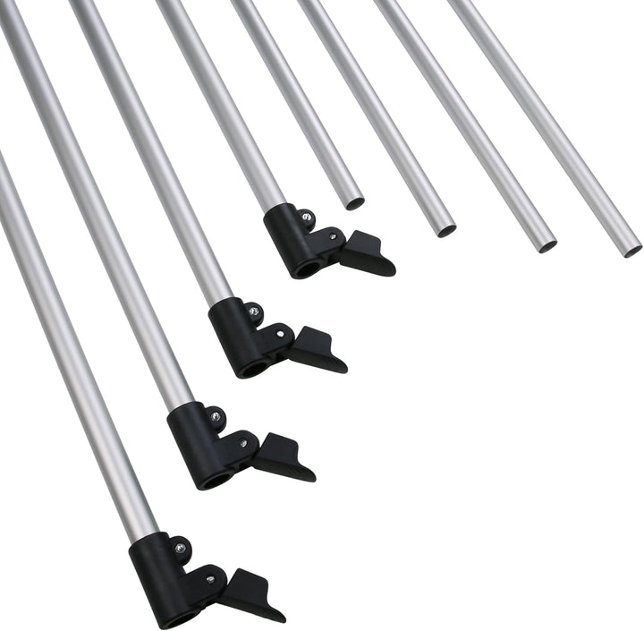 your GEAR Pole Set Windbreak - Aluminum Stangen für Sicht- und Windschutz, teleskopierbar, 100-180 c