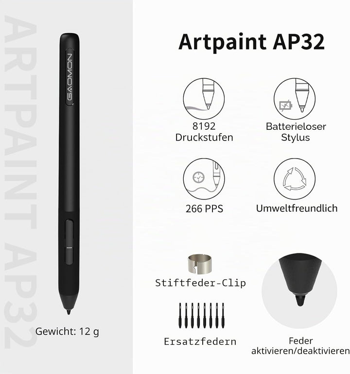 GAOMON S620 Stifttablett mit 4 Tasten und Stift, geeignet für Remote Arbeiten & Lernen, Ideal für OS