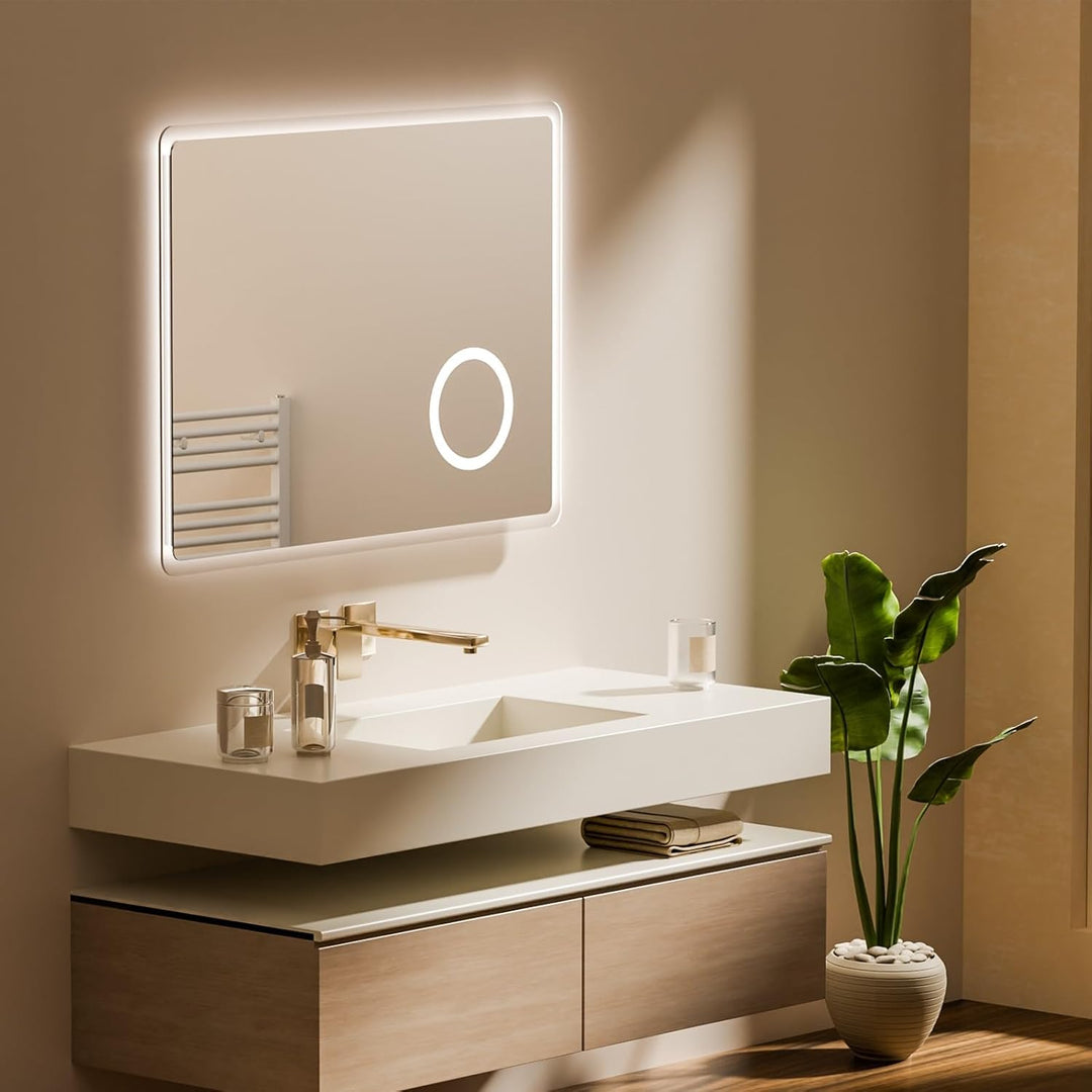EMKE® LED Badspiegel Lichtspiegel LED Spiegel Wandspiegel mit Touch-Schalter Badspiegel mit Beleucht