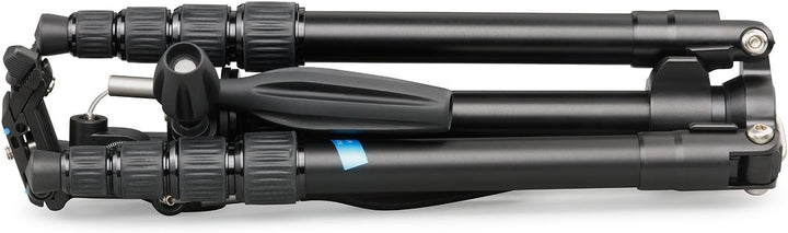 Cullmann MUNDO "522T OT35" Reisestativ inkl. 3-Wege-Kopf schwarz, Aluminium (Höhe 135 cm) Reisestati
