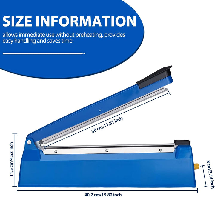 300mm Heisssiegelgerät Folienschweissgerät, Folienschweissgerät, Impulse Heat Bag Sealer, Bag Sealer