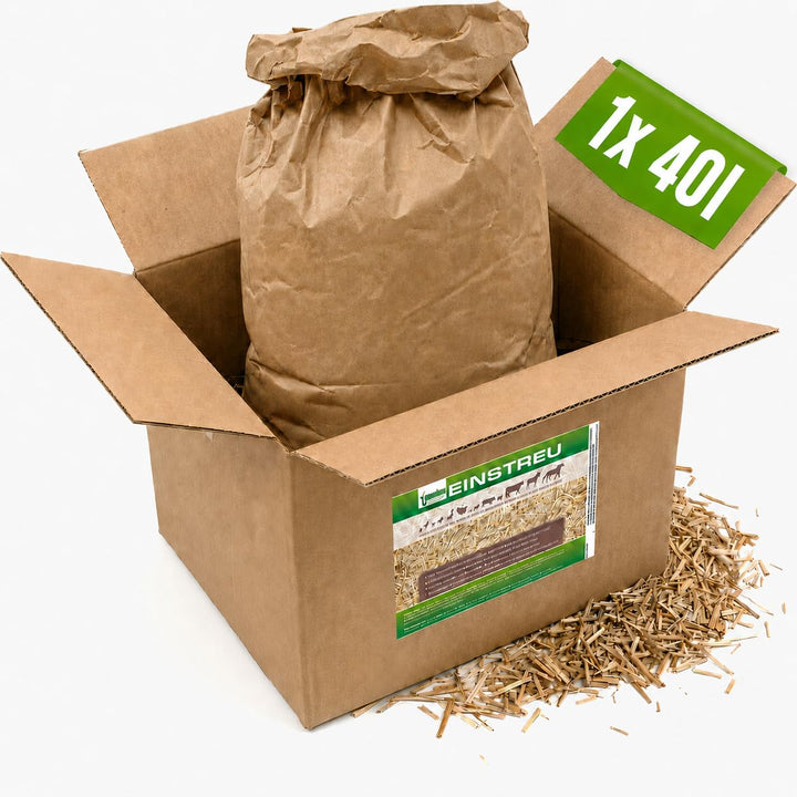 Jumbogras® Kleintier-Einstreu aus Miscanthus/Elefantengras/Chinagras-Häcksel, saugfähige Häckselgut-