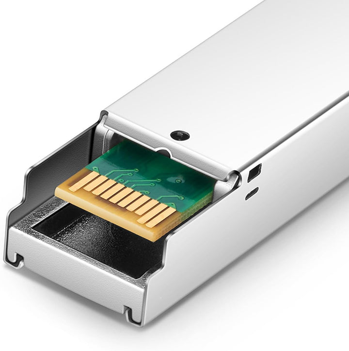 QSFPTEK 1.25G BIDI WDM SFP Module, 1000Base-BIDI Transceiver 20km Simplex LC Port, Tx1310/Rx1550nm T