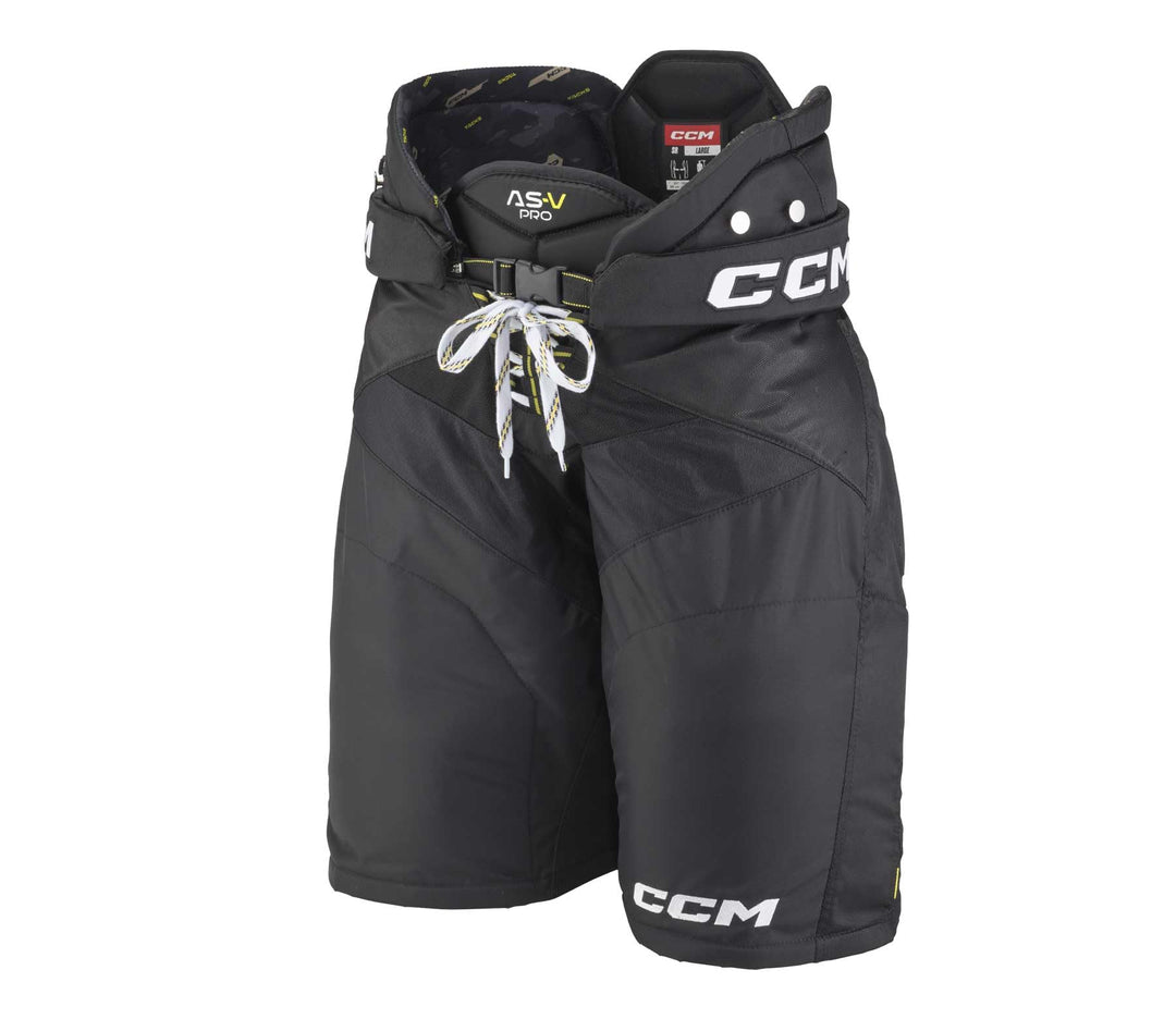 CCM Super Tacks AS-V Pro Hose Senior Velcro Schwarz S, Schwarz S