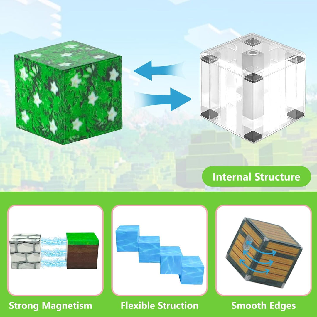 Magnetische Bausteine, 110 Teile Magnetbausteine Magnetspielzeug Magneten Kinder, Magnetische Bauwel