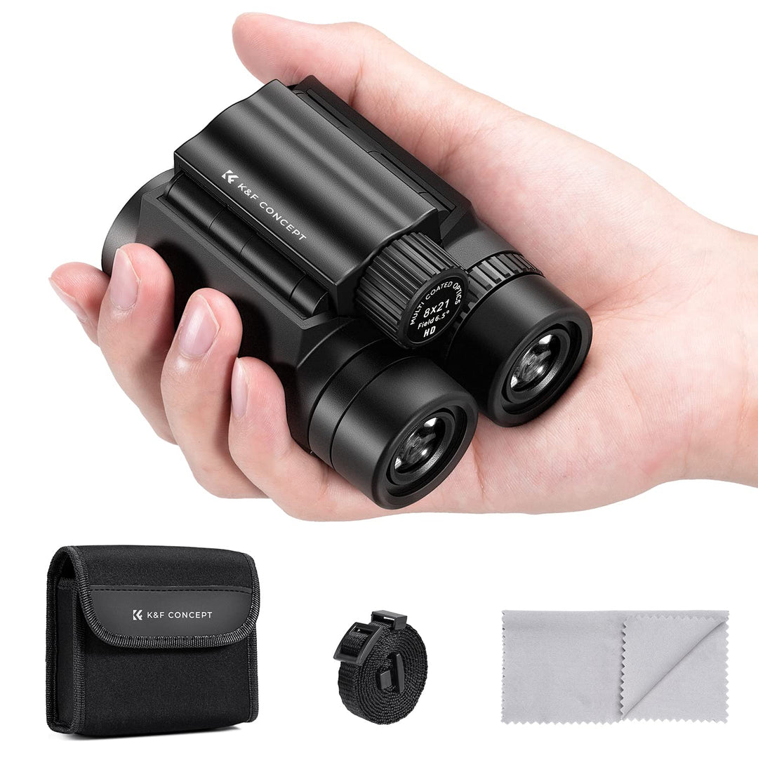 K&amp;F Concept 8x21 Kompaktes Ferngläser für Kinder und Erwachsene, mit BAK4 Prisma, FMC Objektiv, IP65
