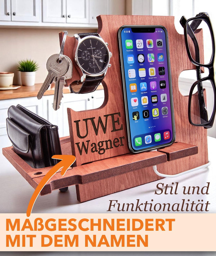 Docking Station (Name, Hellbraun (cherry)) Hellbraun (Cherry) Name, Hellbraun (Cherry) Name