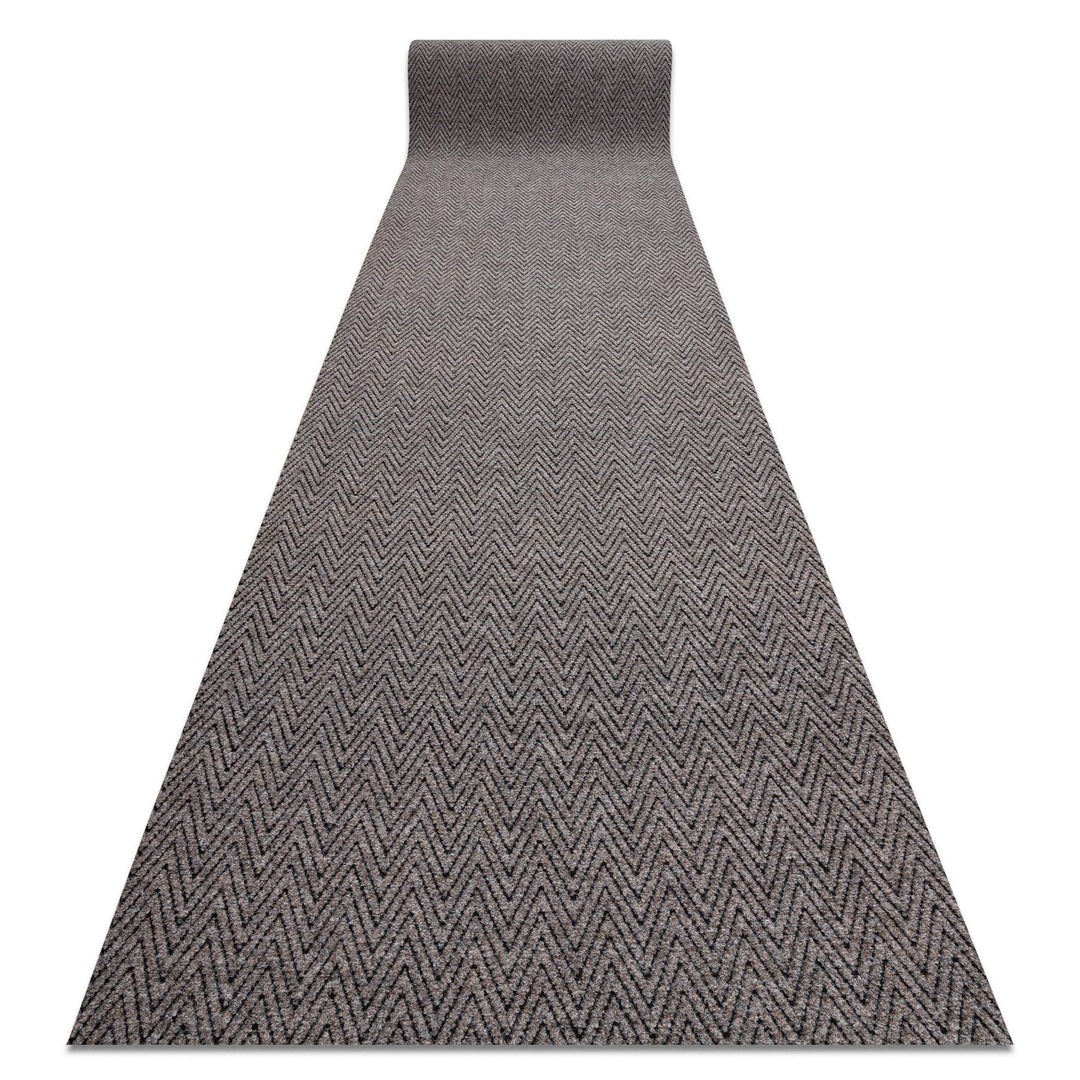 Runner - Türmatte rutschfest Magnus 1951 Zigzag Outdoor, Indoor beige 100x440 cm 100 x 440 cm Magnus