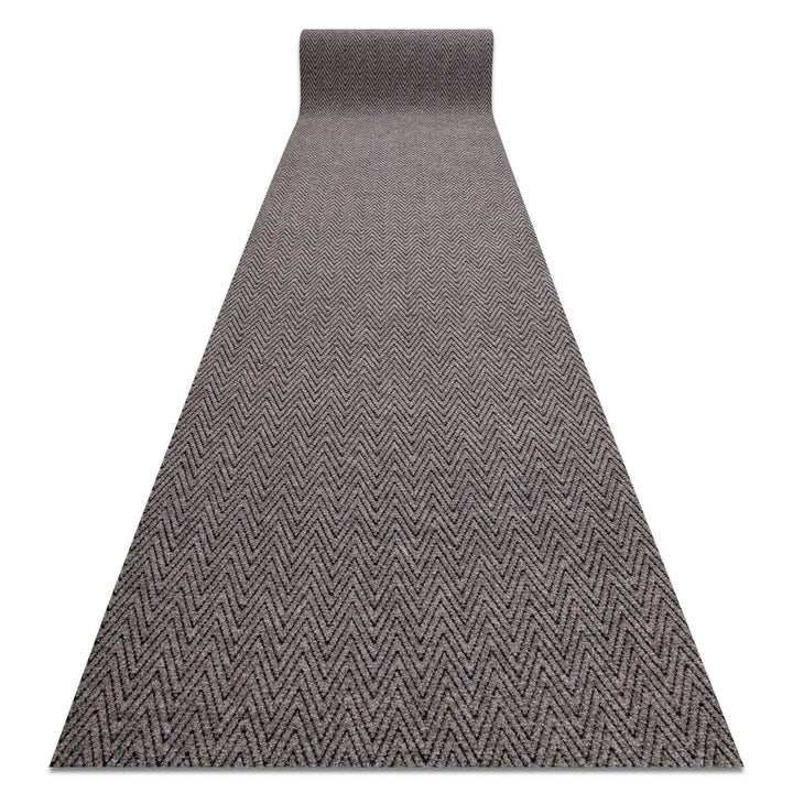 Runner - Türmatte rutschfest Magnus 1951 Zigzag Outdoor, Indoor beige 100x440 cm 100 x 440 cm Magnus