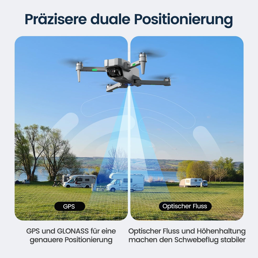 Holy Stone HS440G Drohne mit 4K Kamera für Erwachsene, 23 Min. Lange Flugzeit, Bürstenloser Motor, G
