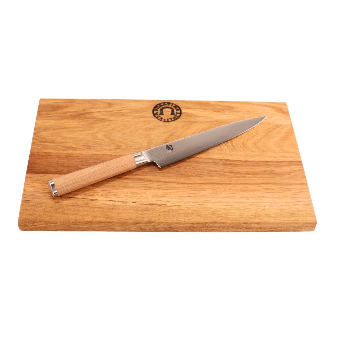 KAI Shun Classic White Set – Allzweckmesser DM-0701W 15 cm, Damastmesser VG10, japanisches Messer ul