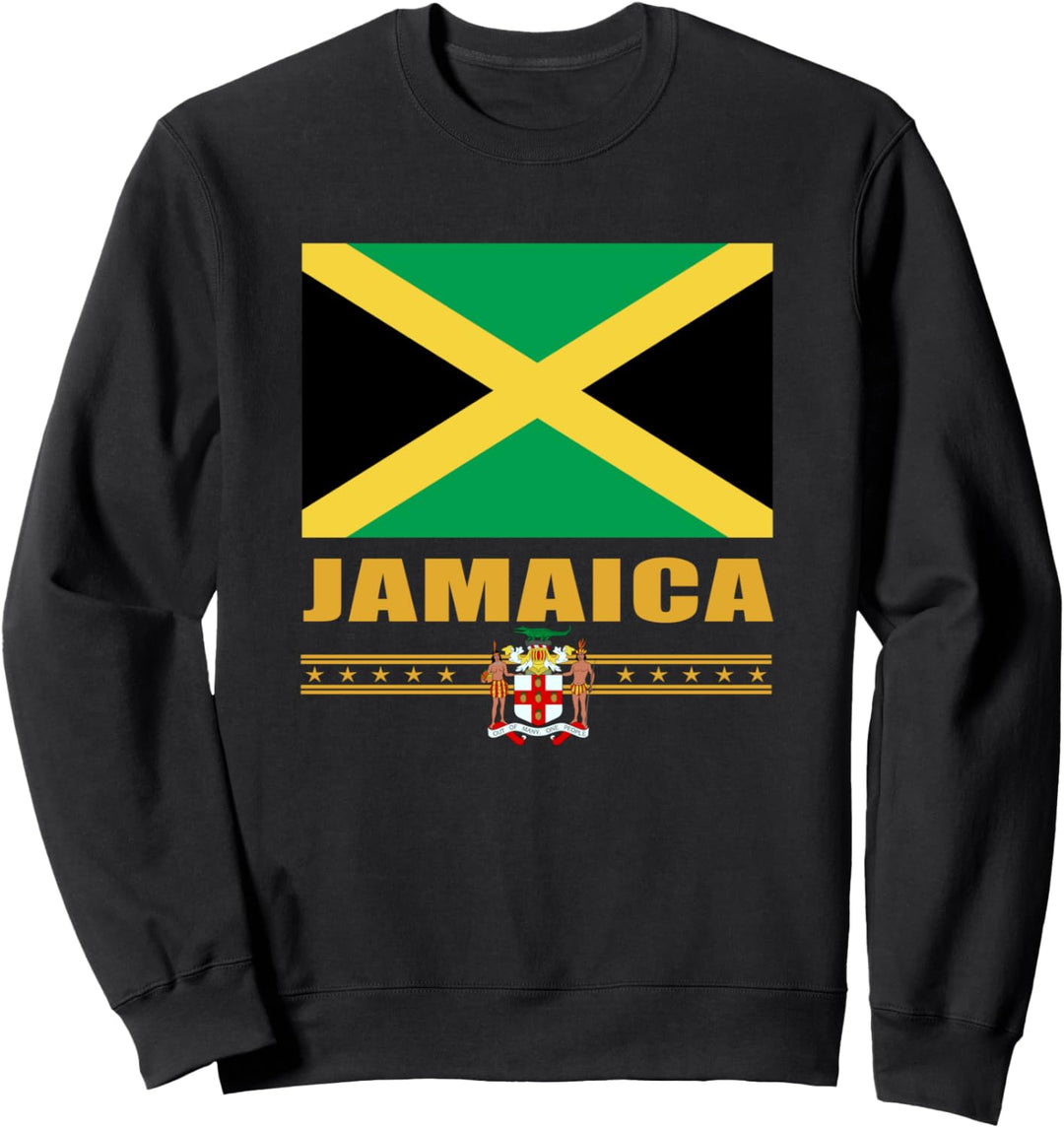 Jamaika Jamaikanische Flagge Wappen Sweatshirt