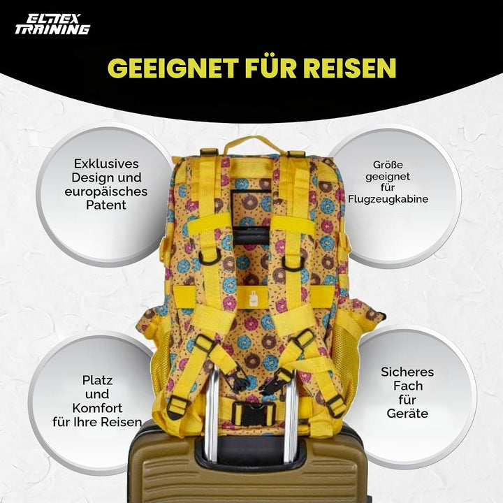 ELITRAINX ELITEX TRAINING Militär-Rucksack, 45 l, wasserdicht, Sport, Flugzeugkabine, CrossTraining,