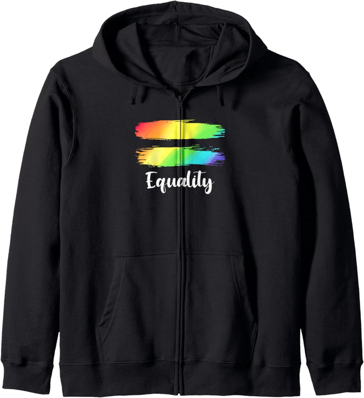 Gleichheit LGBTQ Akzeptanz Regenbogenflagge Stolz Monat Kapuzenjacke