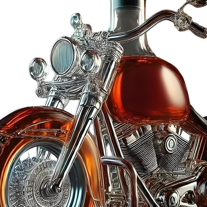 Weindekanter,Glas Karaffe Mit Motorrad-Design Belüfter Whisky Flasche | Vintage Deko Flasche Für Woh
