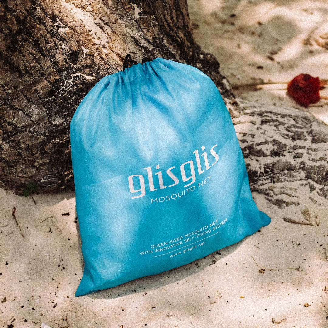 GlisGlis Blue Cube – XL Moskitonetz in Würfelform, bereits imprägniert für tropische Gebiete mit Mal
