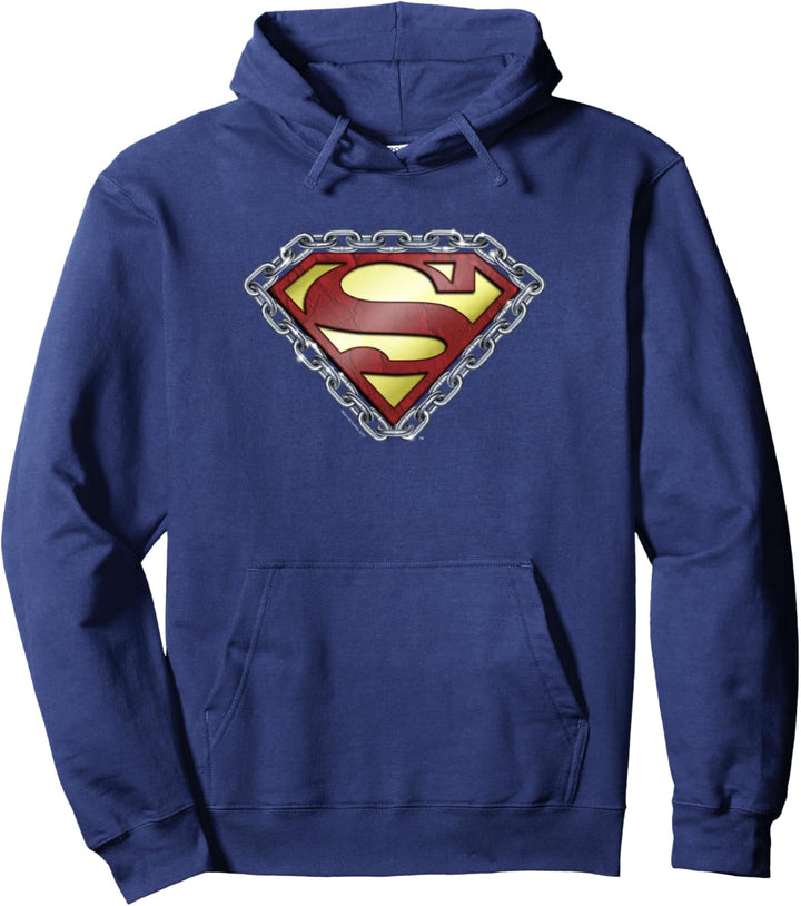 Superman Chained Shield Pullover Hoodie
