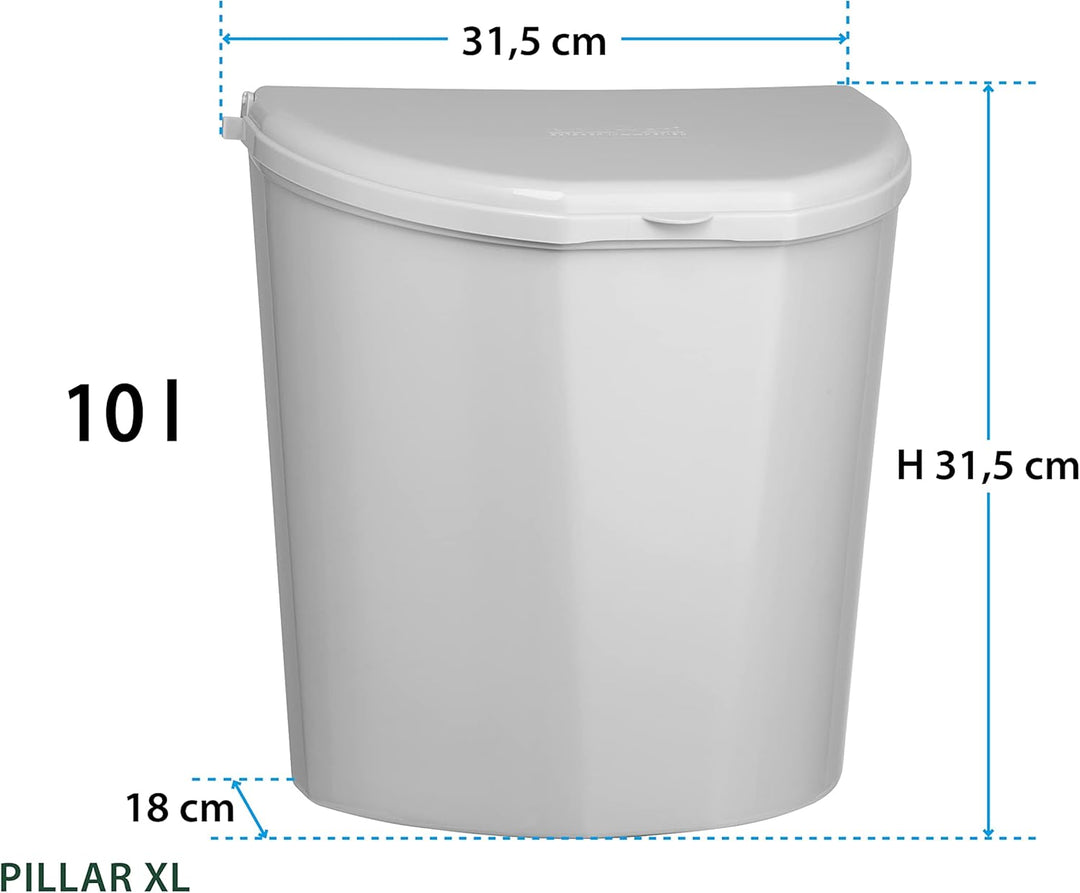Brunner Pillar XL, Hängender Abfallbehälter, ideal für Wohnmobile und Wohnwagen, einfache Montage, g