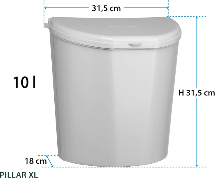 Brunner Pillar XL, Hängender Abfallbehälter, ideal für Wohnmobile und Wohnwagen, einfache Montage, g