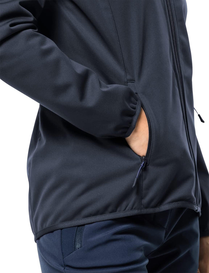 Jack Wolfskin Damen Windhain Hoody W Softshelljacke XXL night blue, XXL night blue