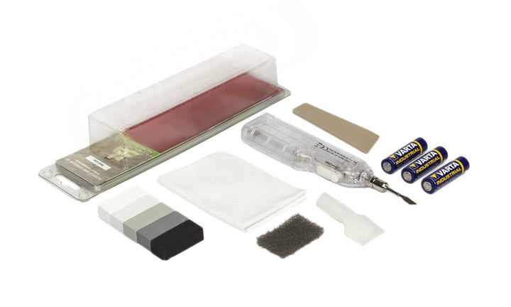 Picobello Reparatur-Set (Mini) | Farbset Weiss/Grau mit 5 Kerami-Fill Stangen I Fliesen-Reparatur-Se