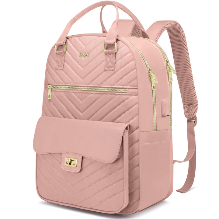 RJEU Schulrucksack Mädchen Teenager,Rucksack Studium Mädchen,Schulranzen Damen mit 15,6 Zoll Laptopf
