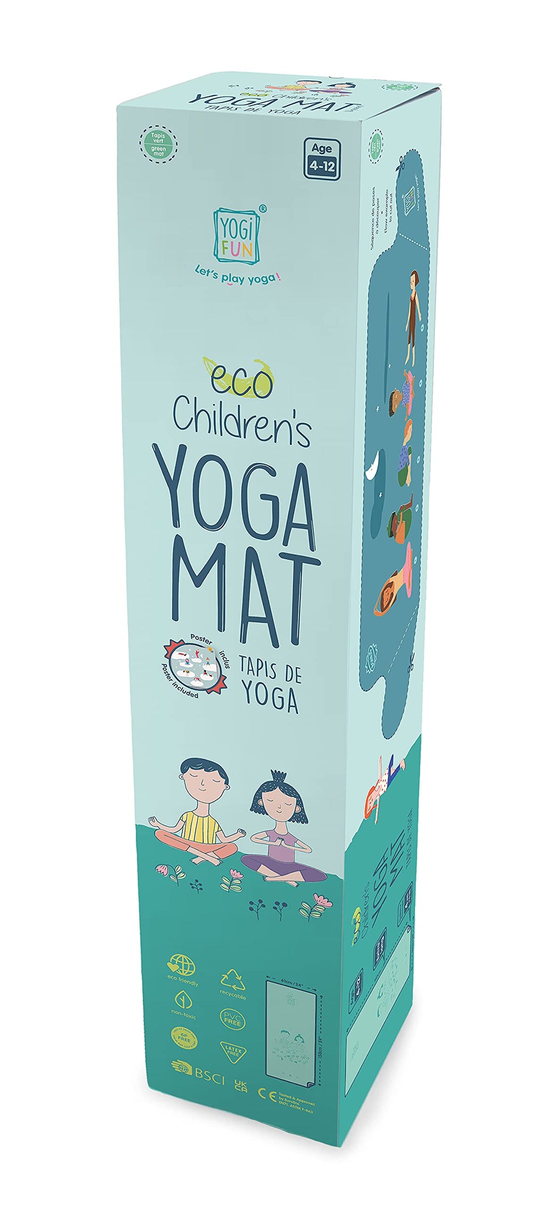 BUKI France Y024 Yoga Matte-Grün