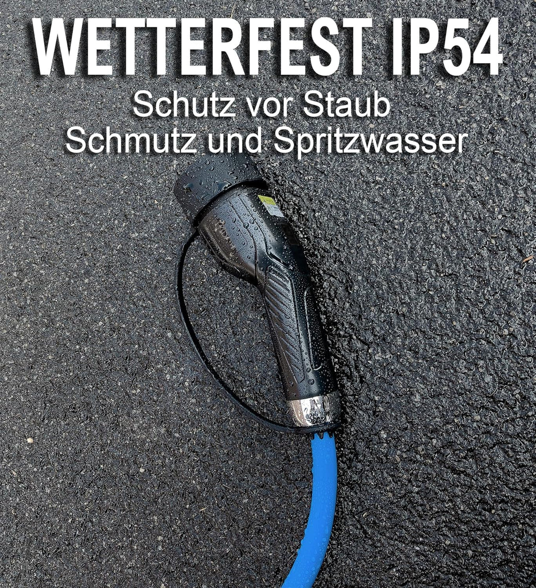 DA Hi Typ 2 EV Ladekabel für Elektroauto u. PHEV, 11KW 16A 3-Phase 5M, TÜV certifiziert schwarz/Blau