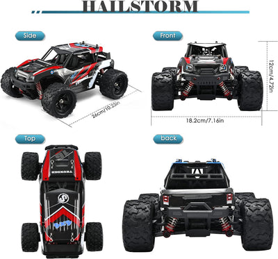 Kotsy RC Offroad Fernbedienungsauto 1:18 Skala rc Auto 50 km/h Offroad Pickup 4WD 2,4 GHz RC Truck H