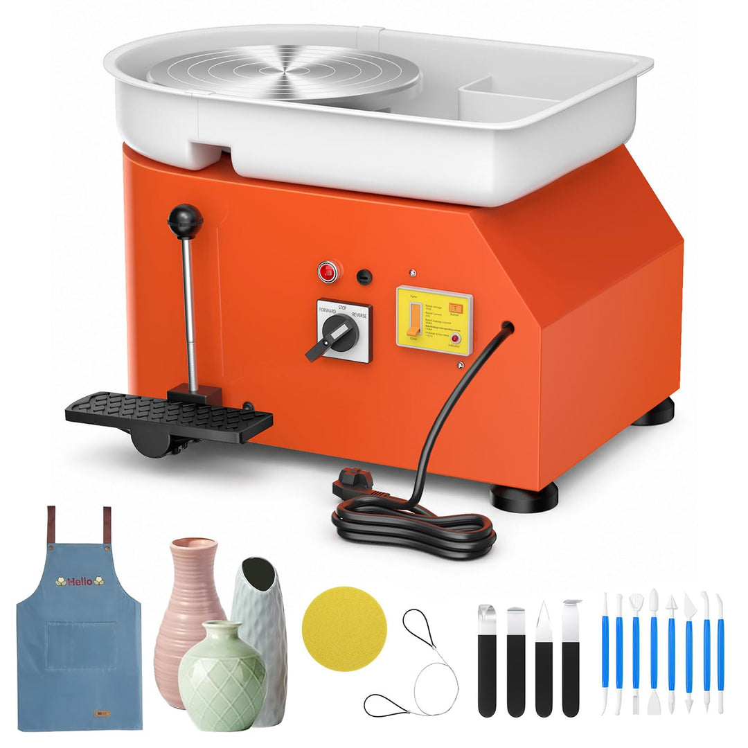 350 W Töpferscheibe,25cm Aluminium Drehscheibe DIY Tonwerkzeuge Doppelseitige Kuchenkeramik Drehsche