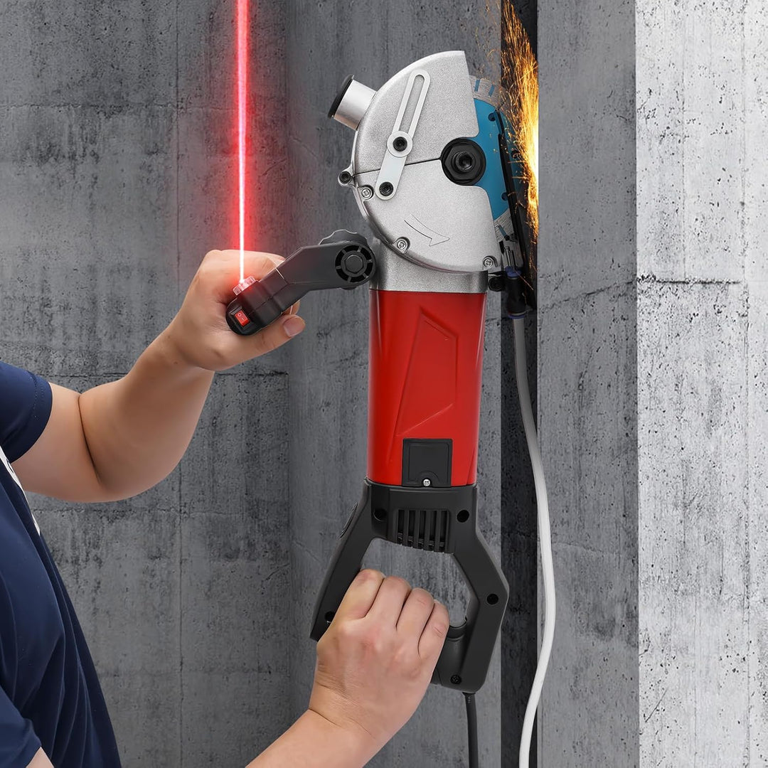 Nutfräsen, 220 V, 2800 W, elektrische Trennmaschine, Betonfräsen, 5 Klingen, 7000 U/min, mit Wasserp