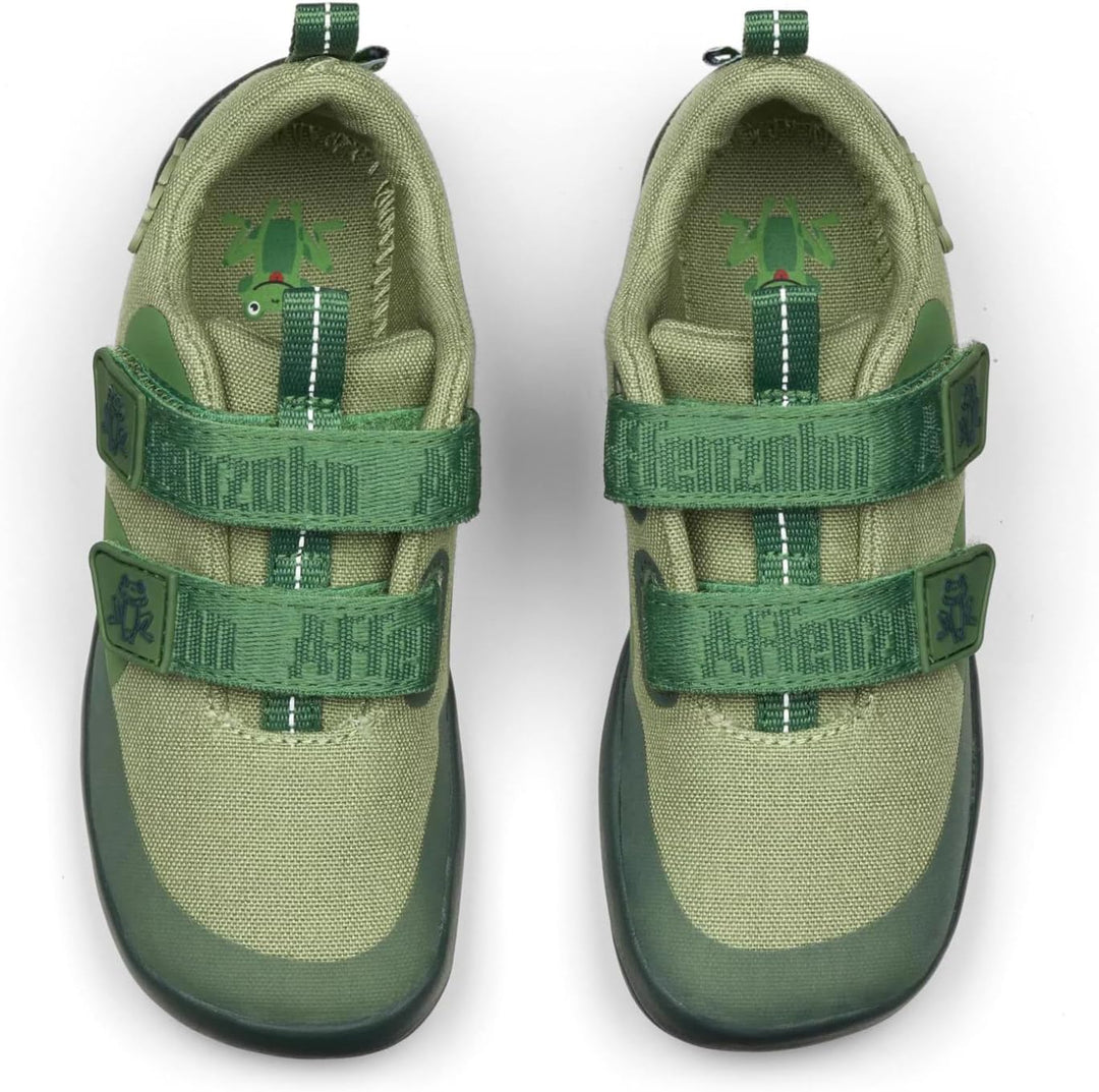 Affenzahn Barfussschuh Baumwolle Lucky Klettverschluss Vegan rutschfest Flexibel für den Sommer in G