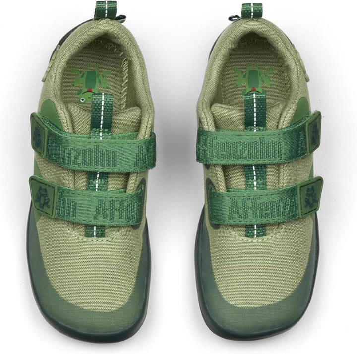 Affenzahn Barfussschuh Baumwolle Lucky Klettverschluss Vegan rutschfest Flexibel für den Sommer in G