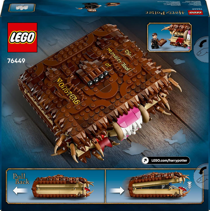LEGO Harry Potter Beissendes Monsterbuch der Monster – Interaktives Spielzeug mit Rückziehmotor und