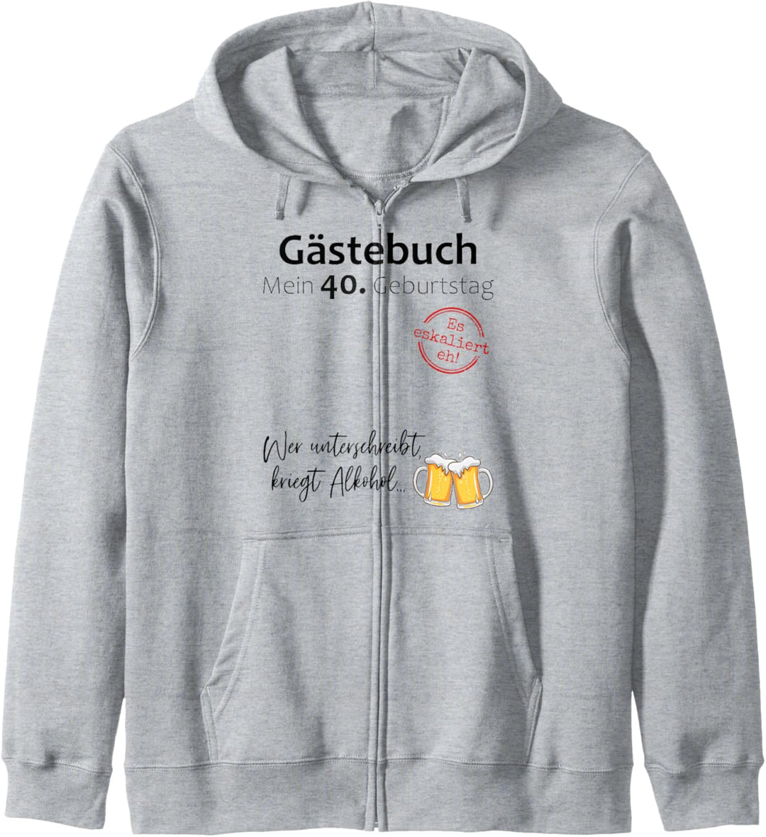 40. Geburtstag Mann Frau 40 Jahre 1984 Deko Lustig Geschenk Kapuzenjacke