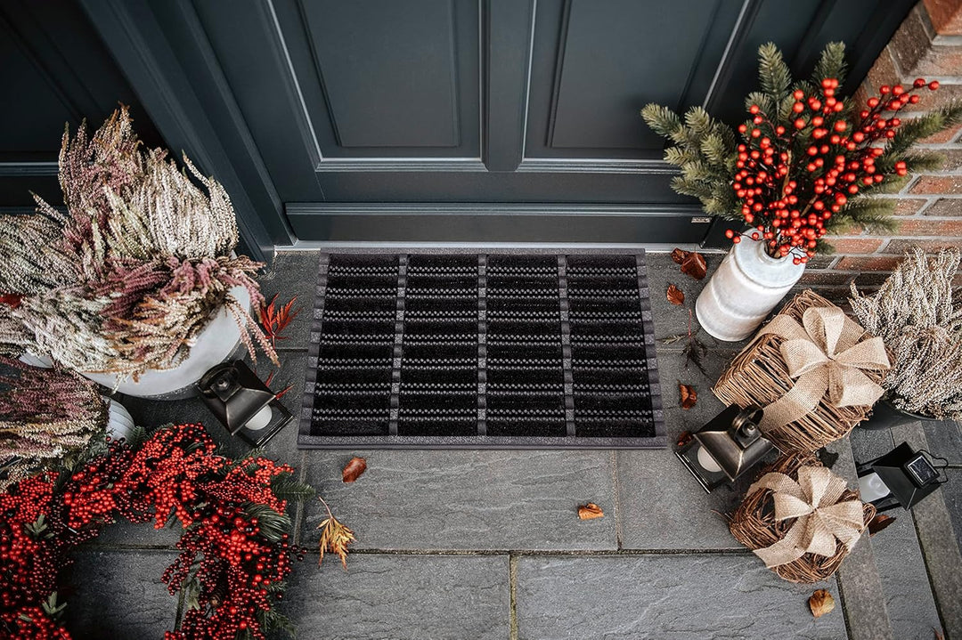 Hanse Home Brushes Fussmatte Kokos und Gummi 40x60cm – rutschfeste Schmutzfangmatte für Innen und Au