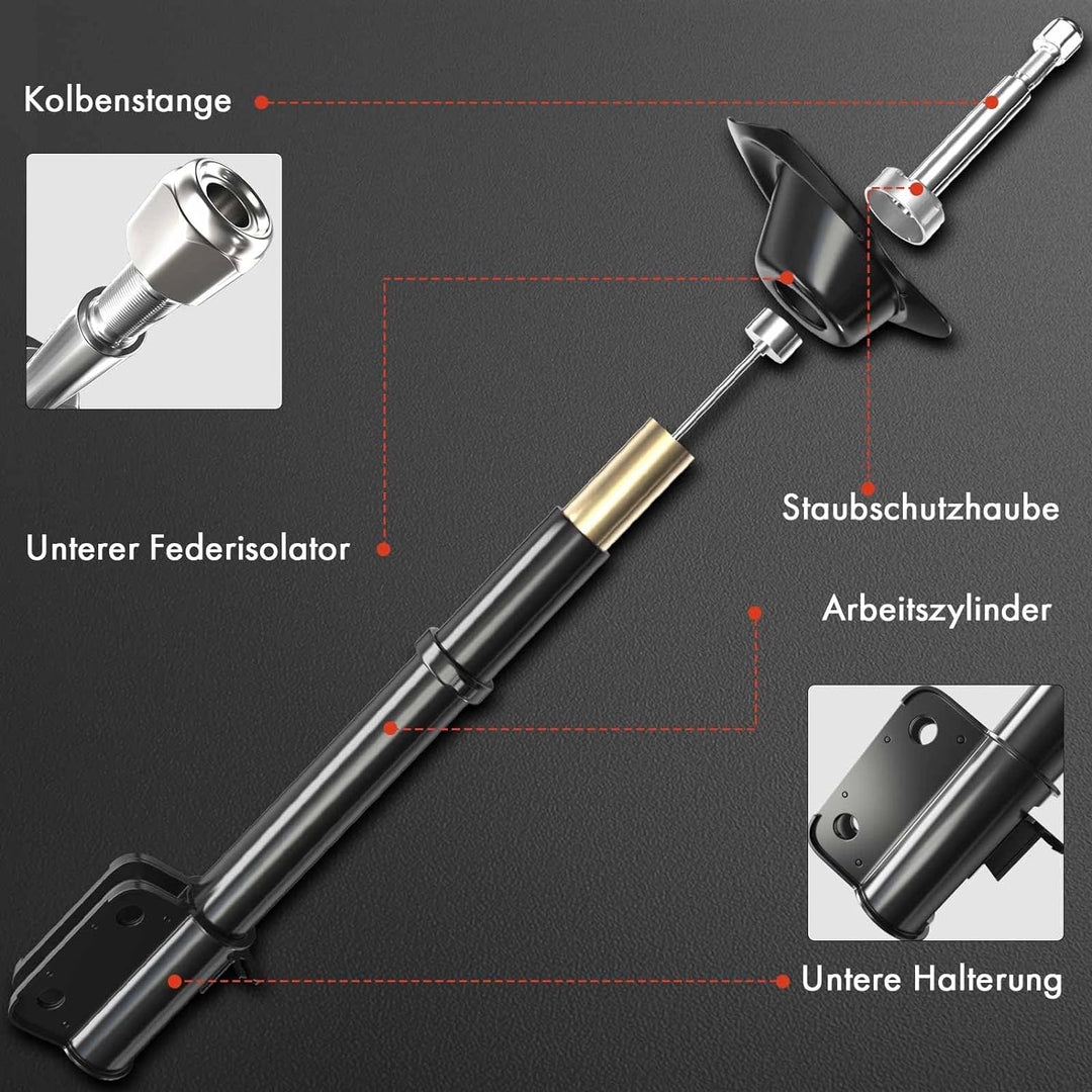Frankberg 2x Stossdämpfer Vorne Links Rechts Kompatibel mit 5er Touring E61 520 523 525 530 535 545
