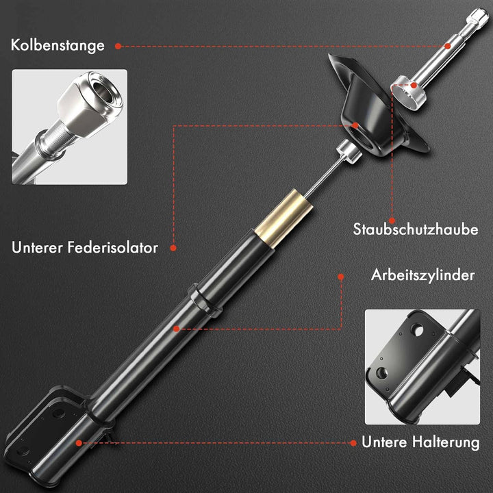 Frankberg 2x Stossdämpfer Vorne Links Rechts Kompatibel mit 5er Touring E61 520 523 525 530 535 545