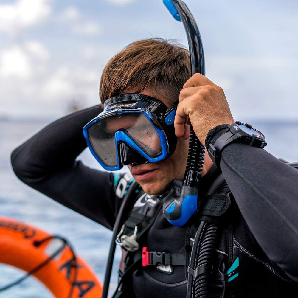 Taucherbrille Tusa Freedom HD - einglas tauchmaske schnorchelmaske erwachsene profi (M-1001) Fishtai