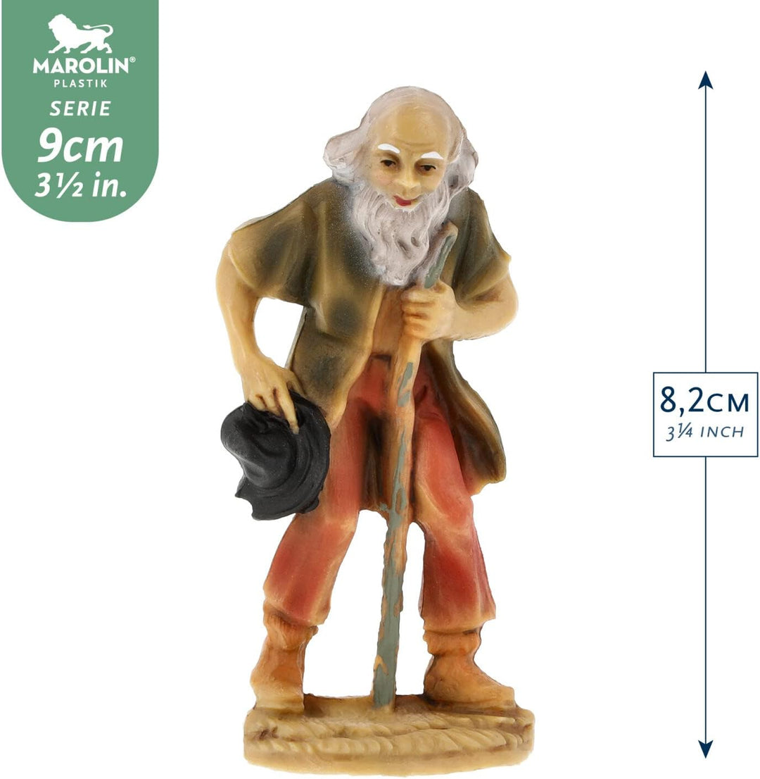 Marolin Hirte alt, zu 9cm Fig. (Kunststoff)