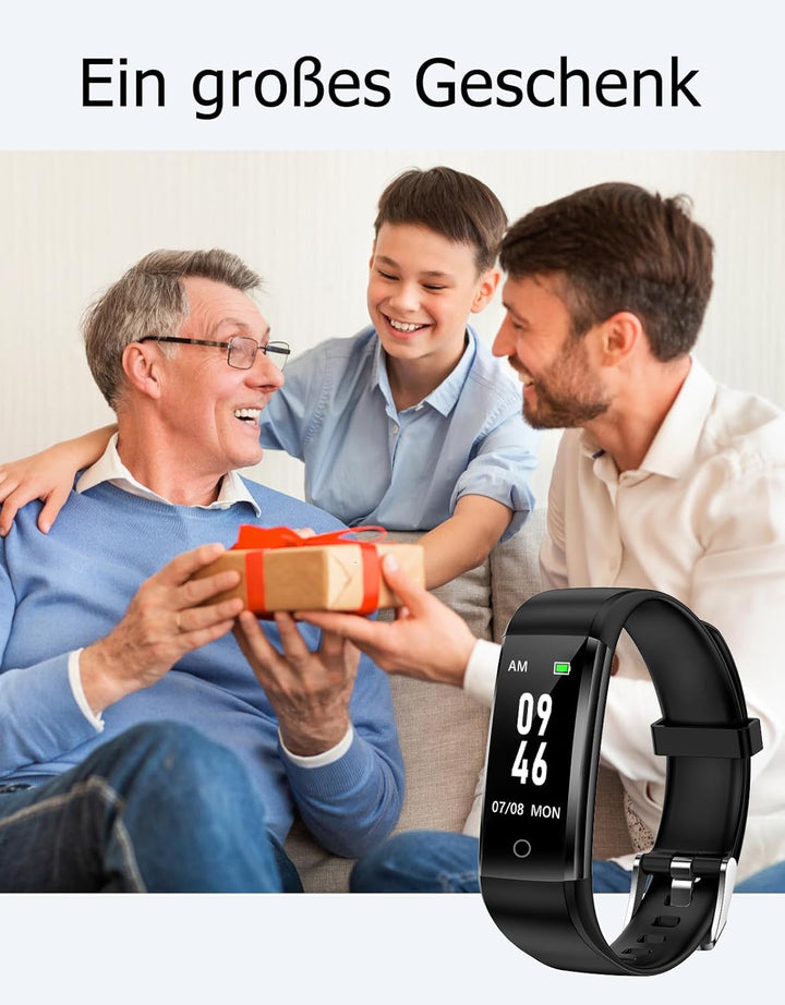 GRV Schrittzähler Uhr Ohne Bluetooth/App/Handy für Damen Herren Kinder,Fitness Tracker Fitnessuhr mi