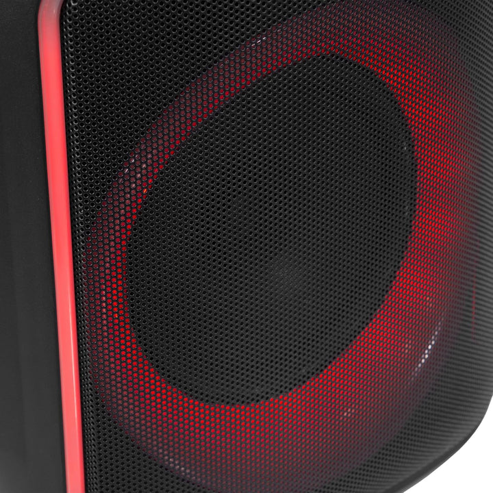 BoomTone DJ Cube 200 – Tragbarer Karaoke-Lautsprecher 200 W mit Bluetooth 5.0, integriertem LED-Lich