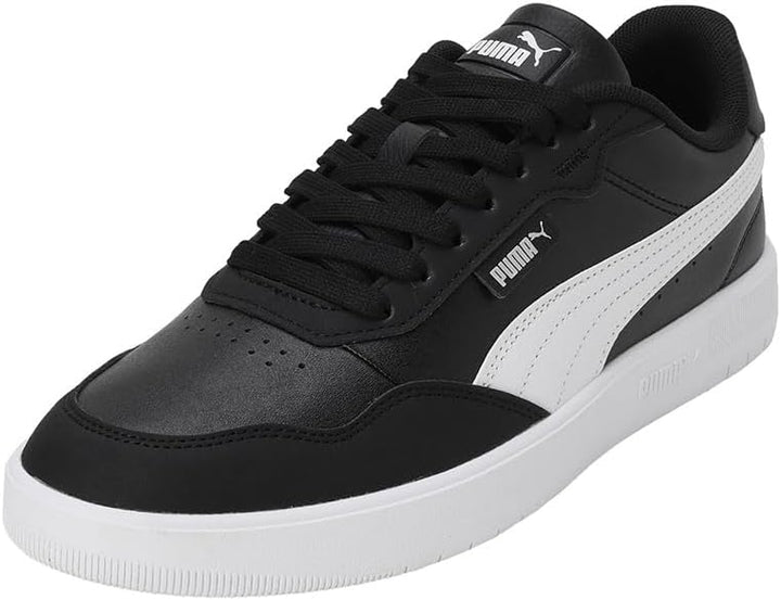 PUMA Herren Court Ultra Lite Sneaker 45 EU Puma Black Puma White Puma Silver, 45 EU Puma Black Puma