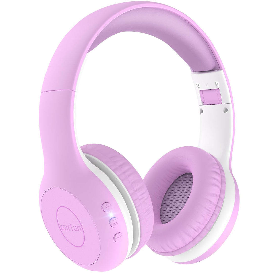EarFun Bluetooth Kopfhörer Kinder, 74/85/94dB Lautstärkeregelung, HiFi Sound, HD-Mikrofon, 45 Std Ak